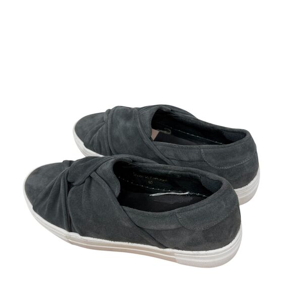 Maje Grey Suede Leather Knotted Slip On Platform Sneaker Capsole Women 40 US 9.5 - Picture 4 of 8